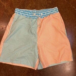 Men’s small striped swim trunks